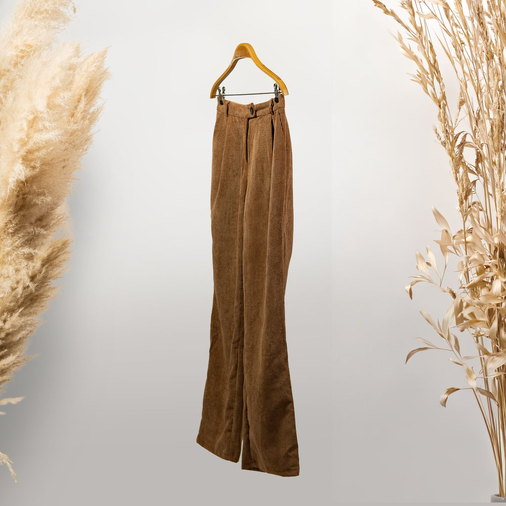 KADİFE PALAZZO CAMEL PANTOLON