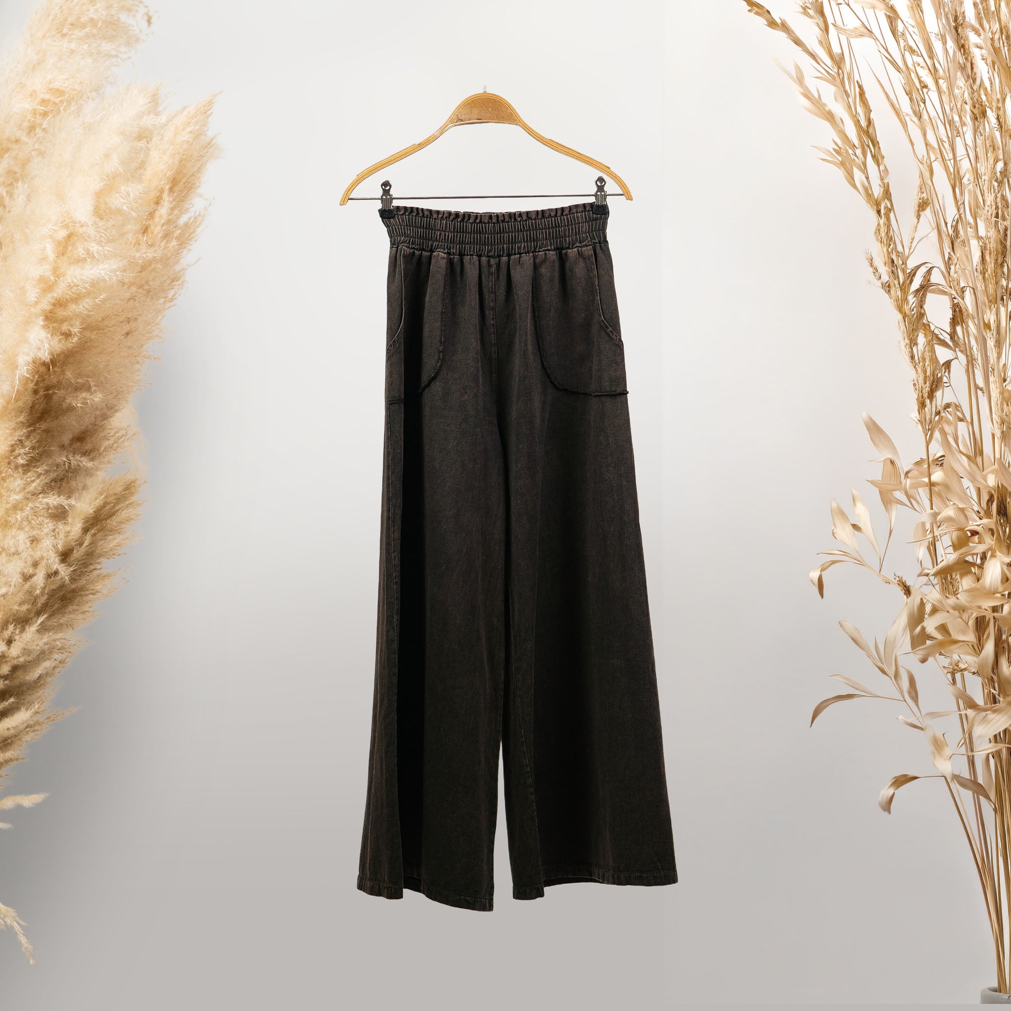 KAHVERENGİ WIDE LEG RELAXED FIT PANTOLON