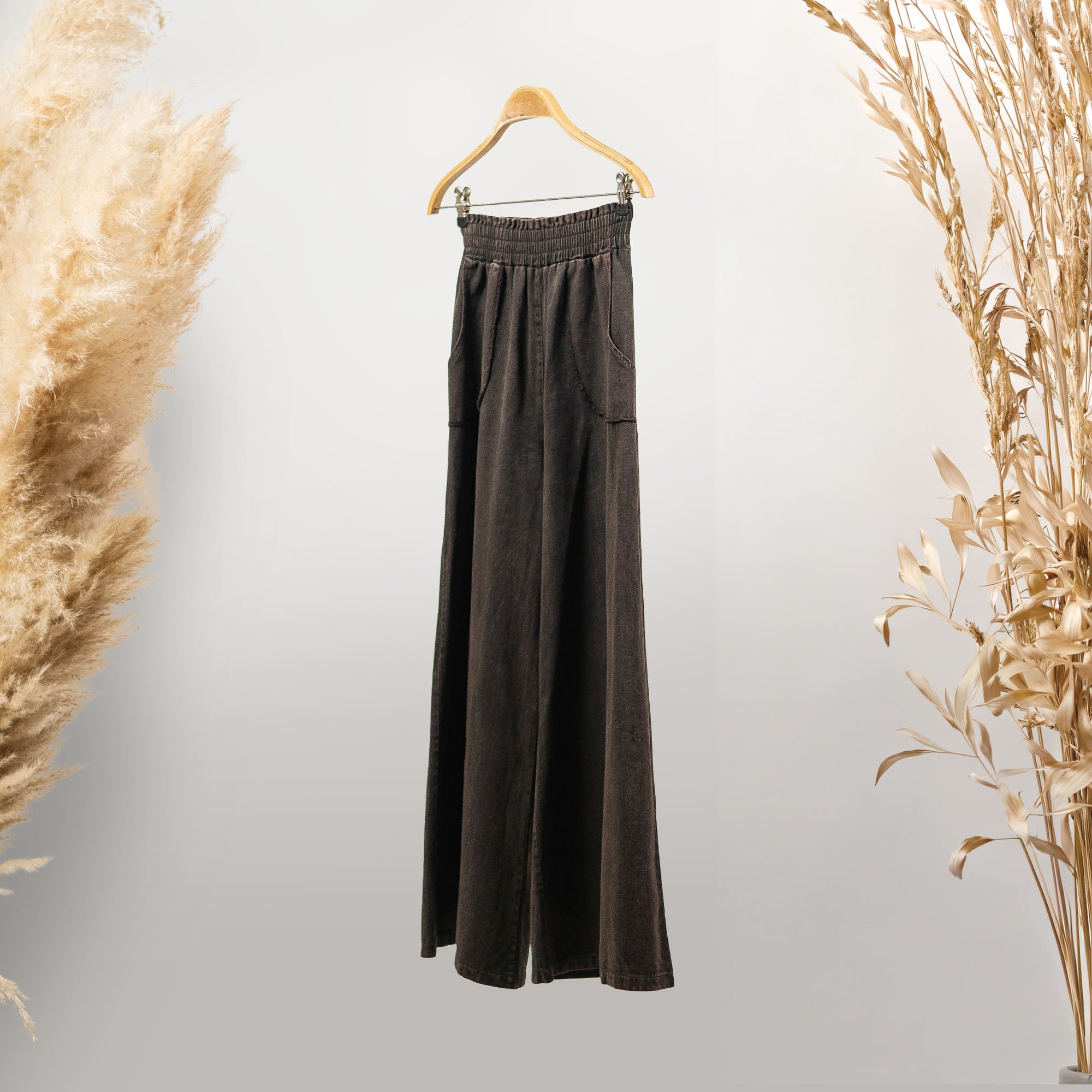 KAHVERENGİ WIDE LEG RELAXED FIT PANTOLON