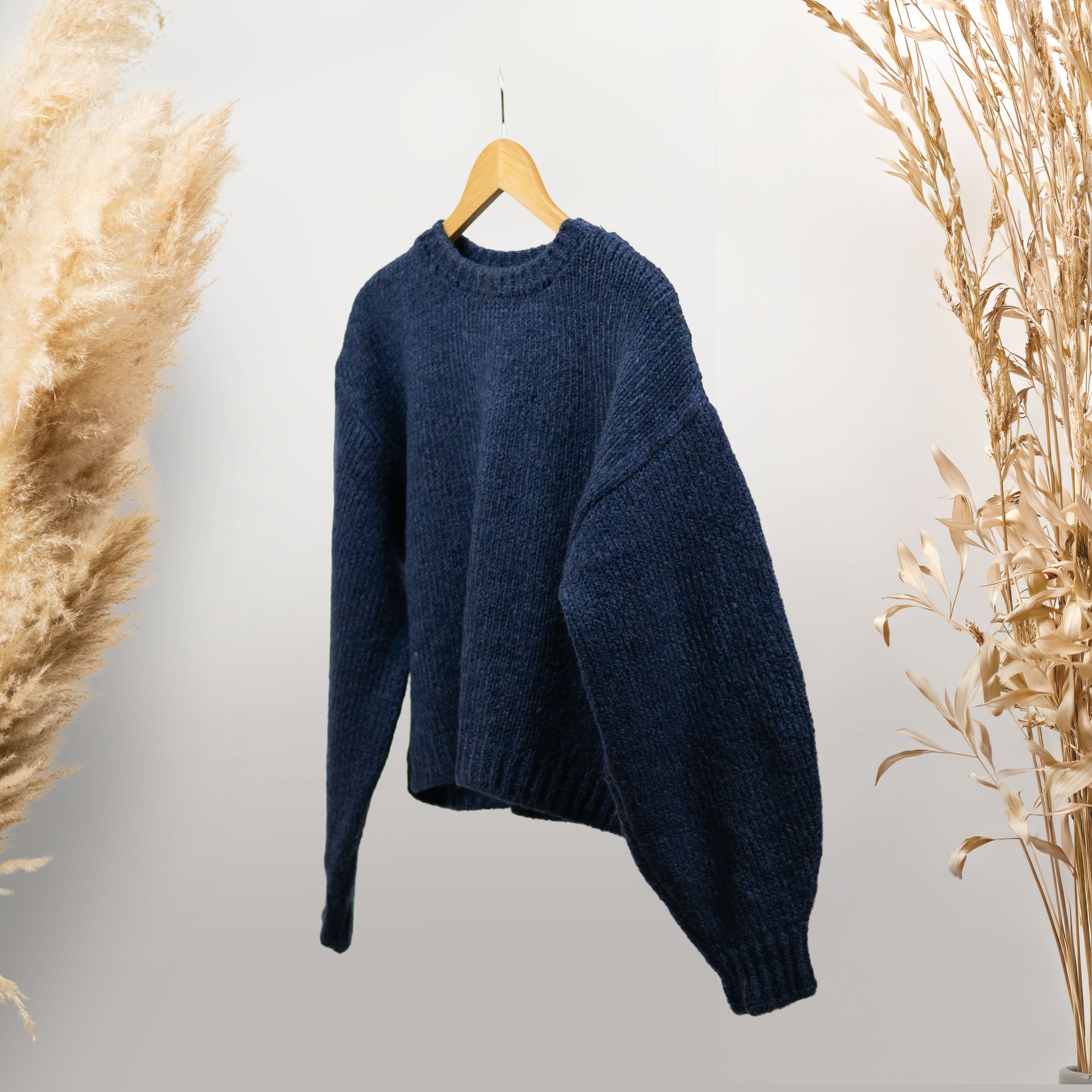 LACİVERT ÖRGÜ KAZAK