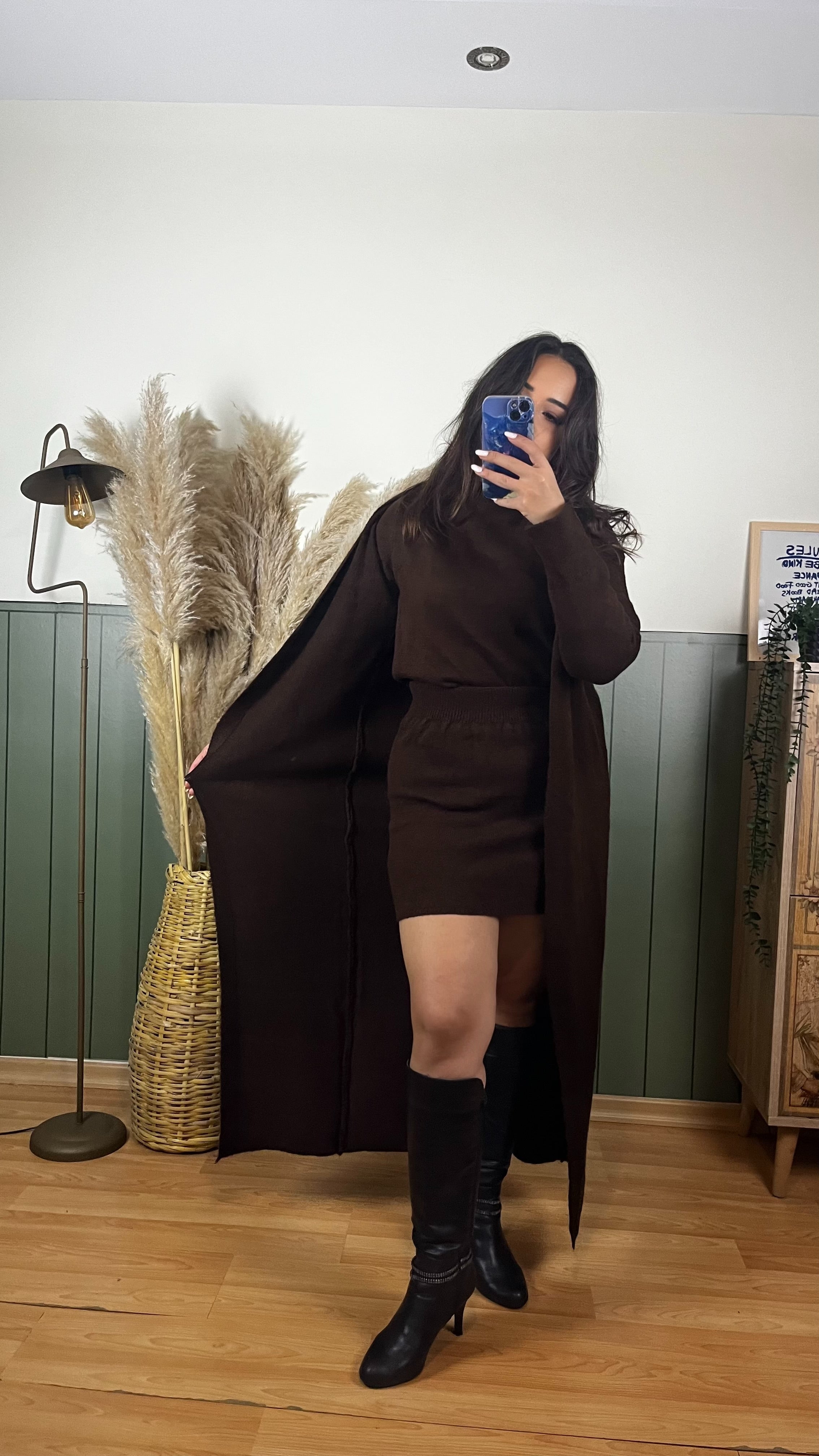 ÜÇLÜ ACI KAHVE TRİKO TAKIM