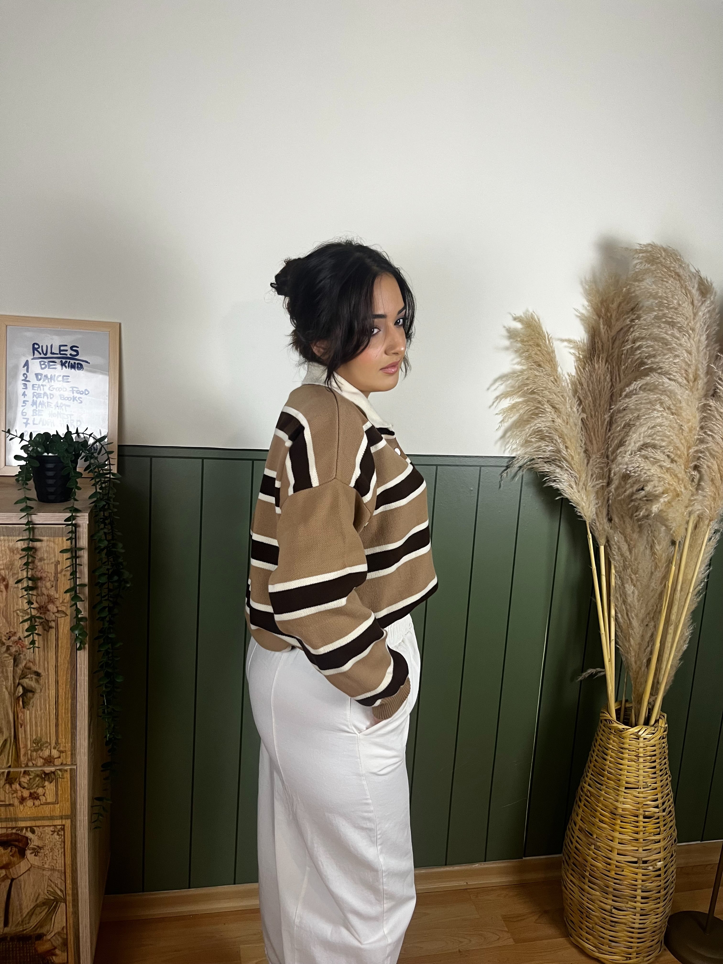 BEYAZ RELAXED BAGGY JOGGER PANTOLON