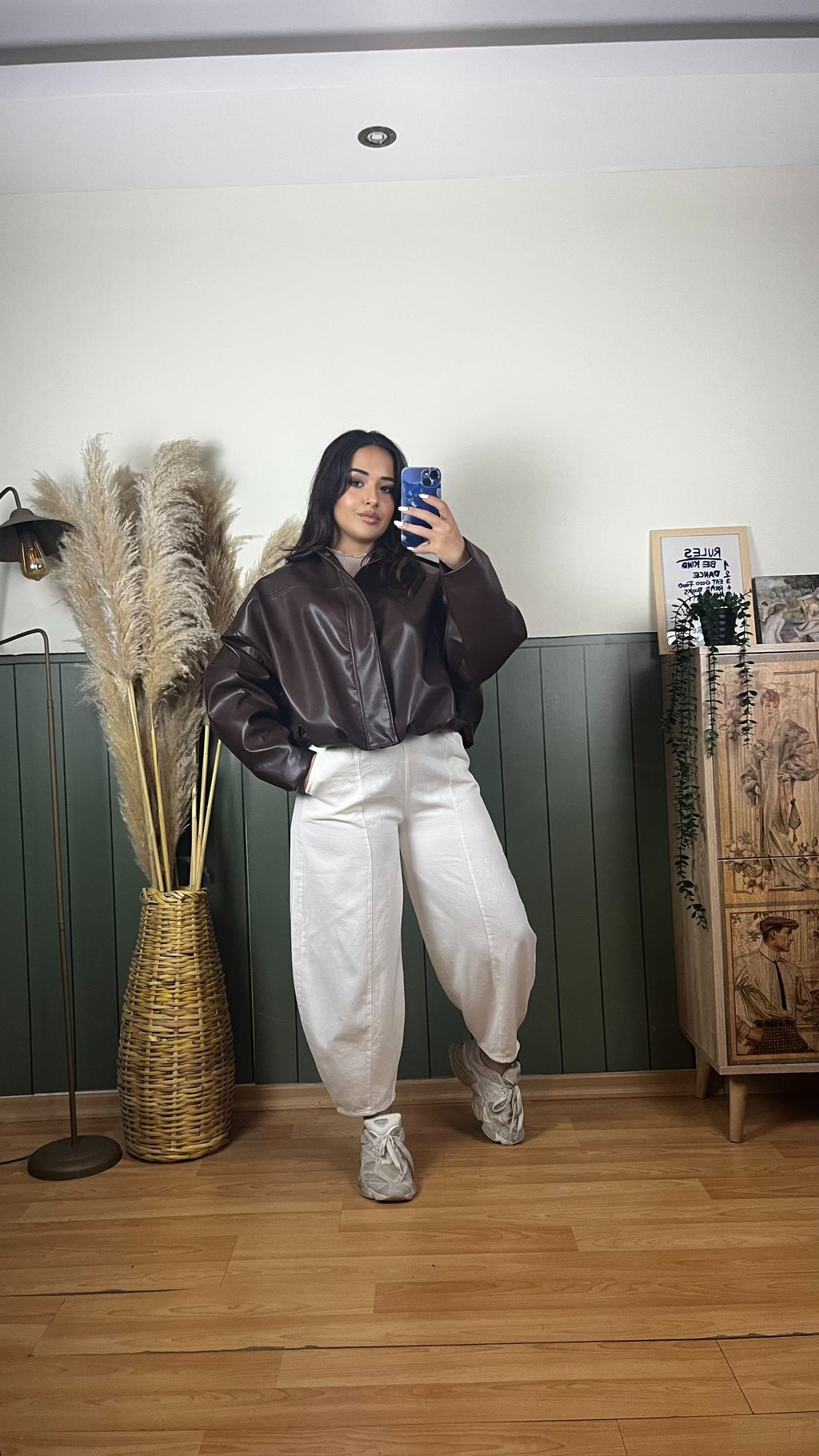 BEYAZ RELAXED BAGGY JOGGER PANTOLON